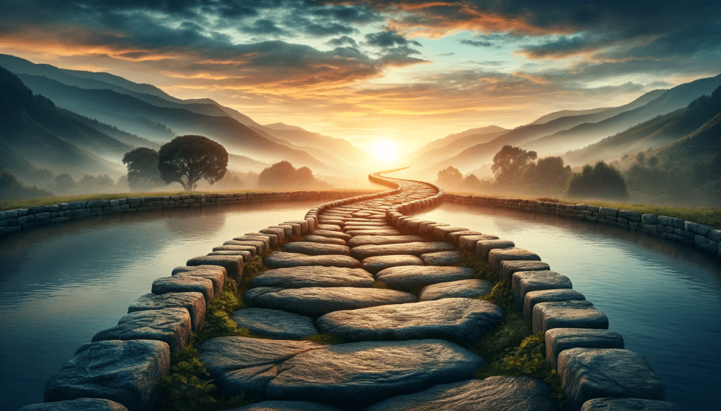 Mental coach over de Vier Tolteekse Inzichten of Agreements in afbeelding van pad