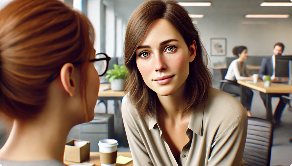 interactie tussen twee vrouwelijke collega's: de kracht van complimenten in persoonlijke ontwikkeling en werkrelaties