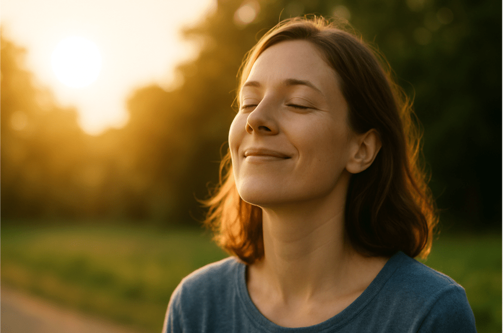 Emotioneel intelligente vrouw kiest haar emoties met tips van mental coach foto